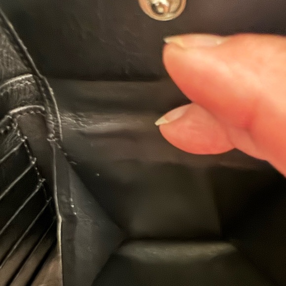 Yohji Yamamoto Black and Snakeskin Embossed Leather  Wallet - Picture 6 of 14